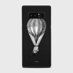 VINTAGE AIR BALLOON Samsung Galaxy Note 8 case - thin fit matte black (D84)