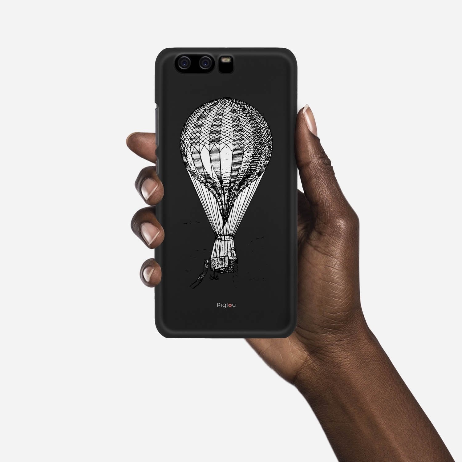 VINTAGE AIR BALLOON Huawei P10 case - thin fit matte black (D84)