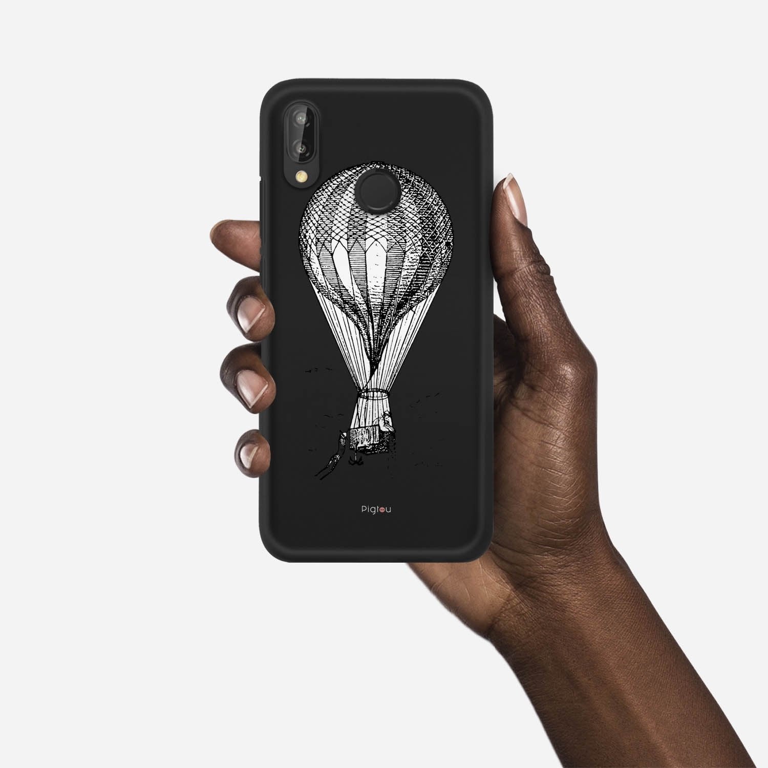 VINTAGE AIR BALLOON Huawei P20 Lite case - thin fit matte black (D84)