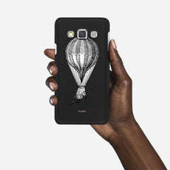 VINTAGE AIR BALLOON Samsung Galaxy A3 (2015) case - thin fit matte black (D84)