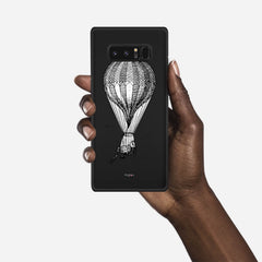 VINTAGE AIR BALLOON Samsung Galaxy Note 8 case - thin fit matte black (D84)
