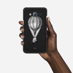 VINTAGE AIR BALLOON Samsung Galaxy J3 (2016) case - thin fit matte black (D84)