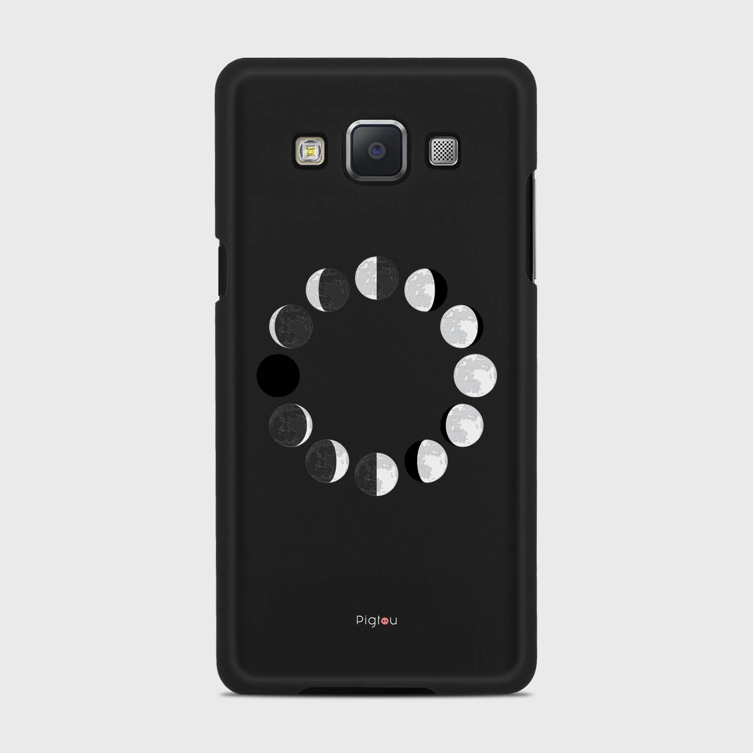 MOON PHASES Samsung Galaxy A5 (2015) case - thin fit matte black (D85)