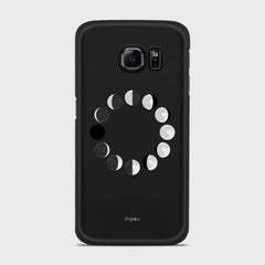 MOON PHASES Samsung Galaxy S6 Edge case - thin fit matte black (D85)