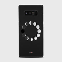 MOON PHASES Samsung Galaxy Note 8 case - thin fit matte black (D85)