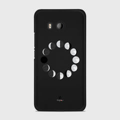 MOON PHASES HTC U11 case - thin fit matte black (D85)