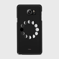 MOON PHASES Samsung Galaxy Note 5 case - thin fit matte black (D85)