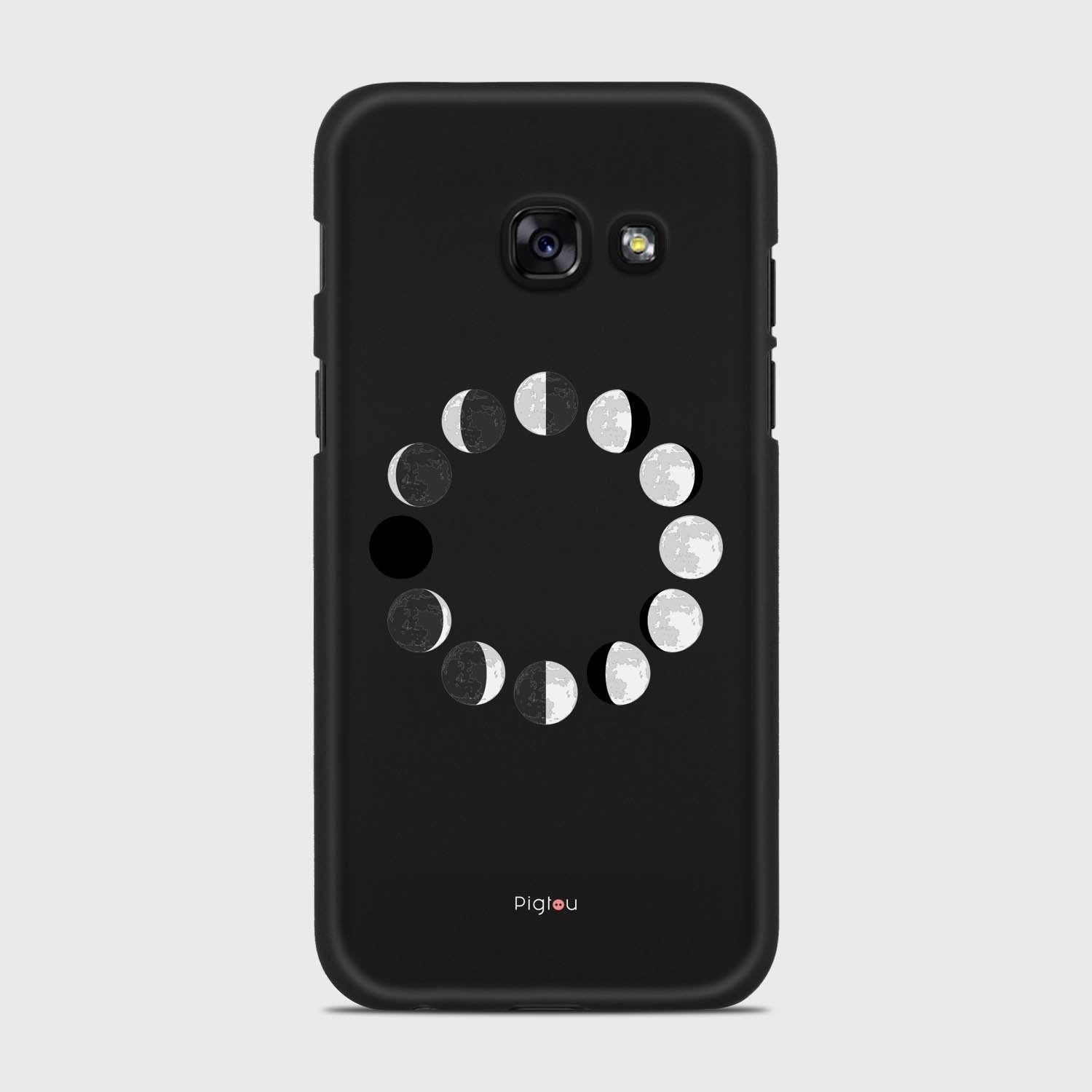 MOON PHASES Samsung Galaxy A3 (2017) case - thin fit matte black (D85)