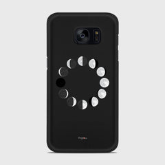 MOON PHASES Samsung Galaxy S7 Edge case - thin fit matte black (D85)