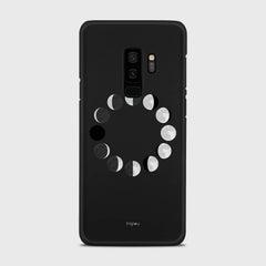 MOON PHASES Samsung Galaxy S9 Plus case - thin fit matte black (D85)
