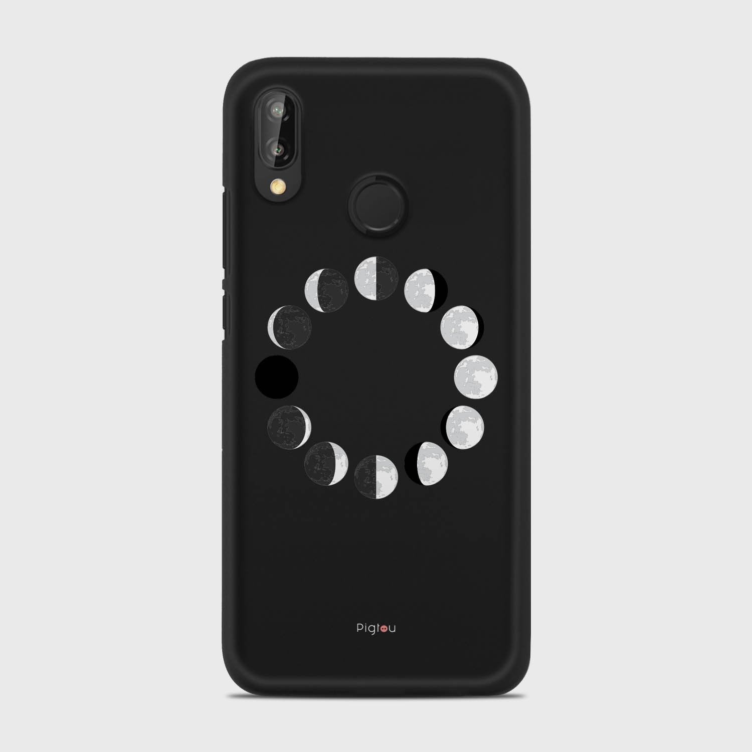 MOON PHASES Huawei P20 Lite case - thin fit matte black (D85)