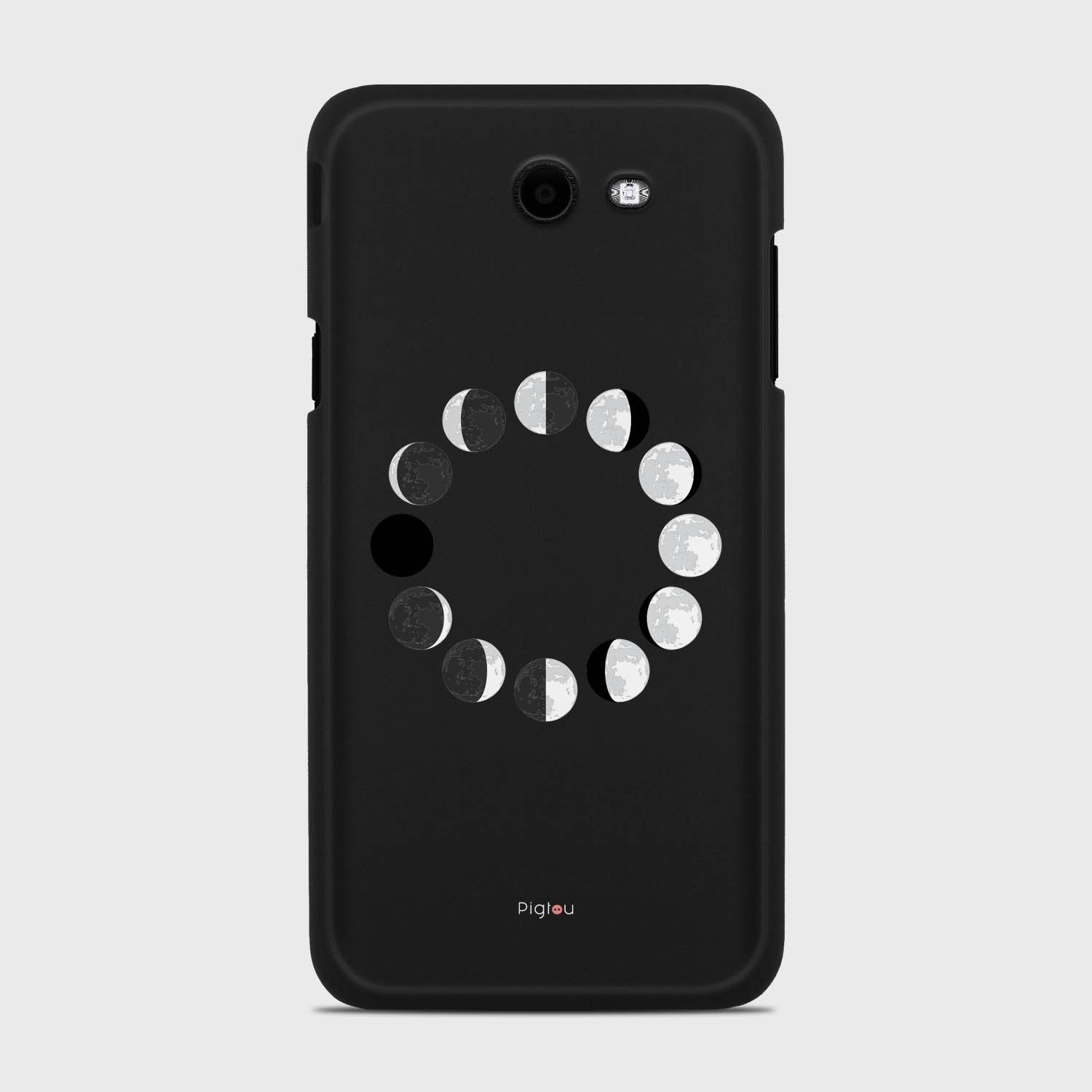 MOON PHASES Samsung Galaxy J7 (2017) Verizon case - thin fit matte black (D85)