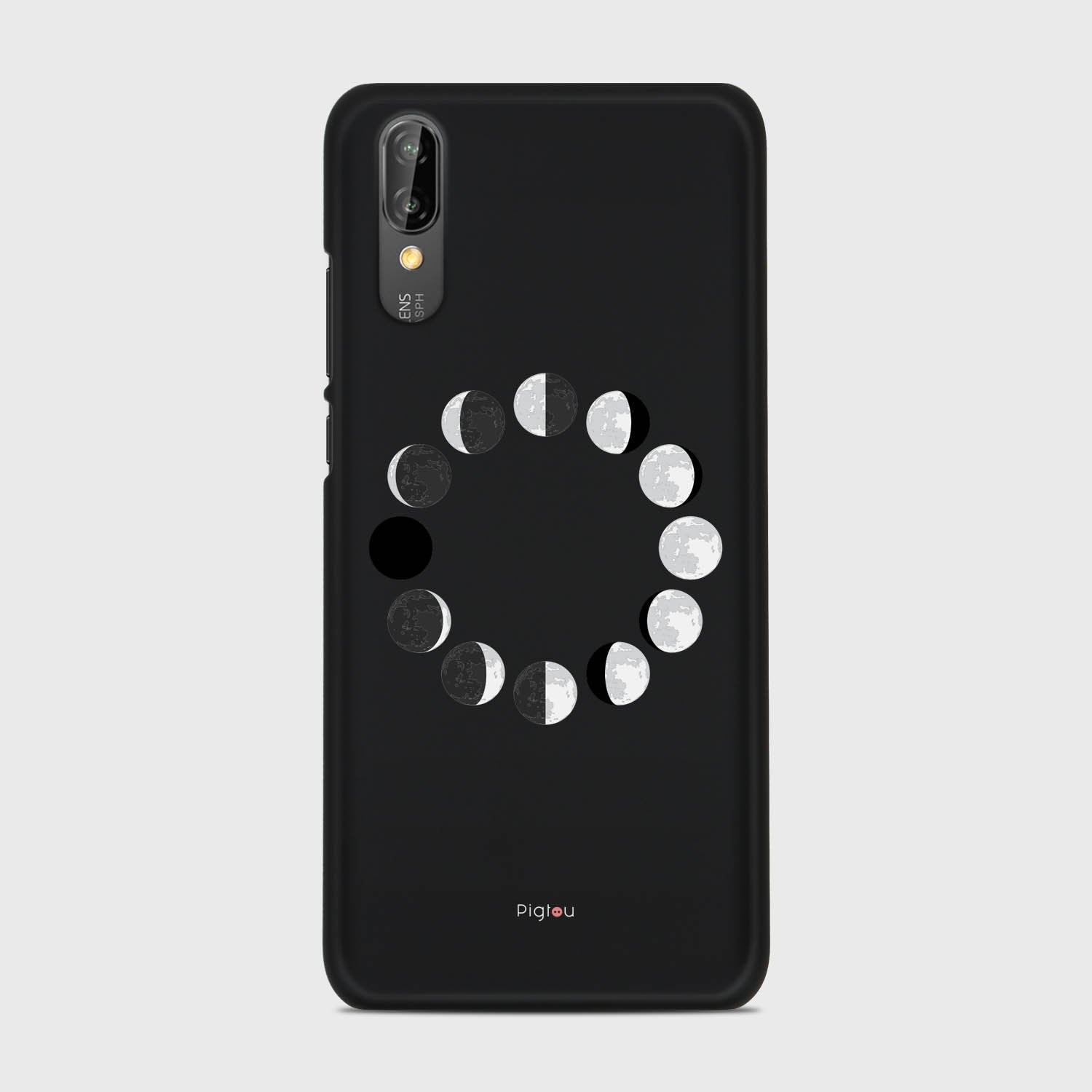 MOON PHASES Huawei P20 case - thin fit matte black (D85)