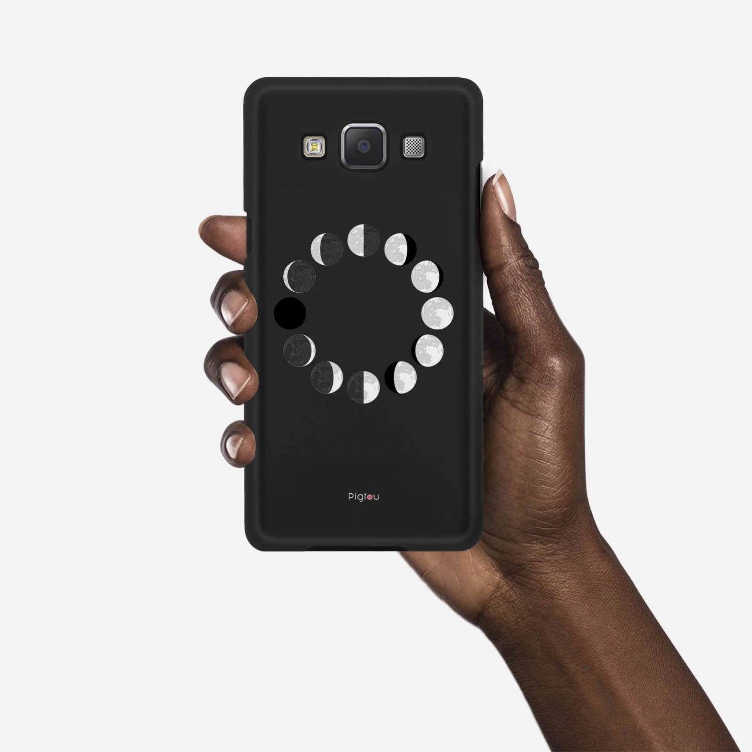 MOON PHASES Samsung Galaxy A5 (2015) case - thin fit matte black (D85)