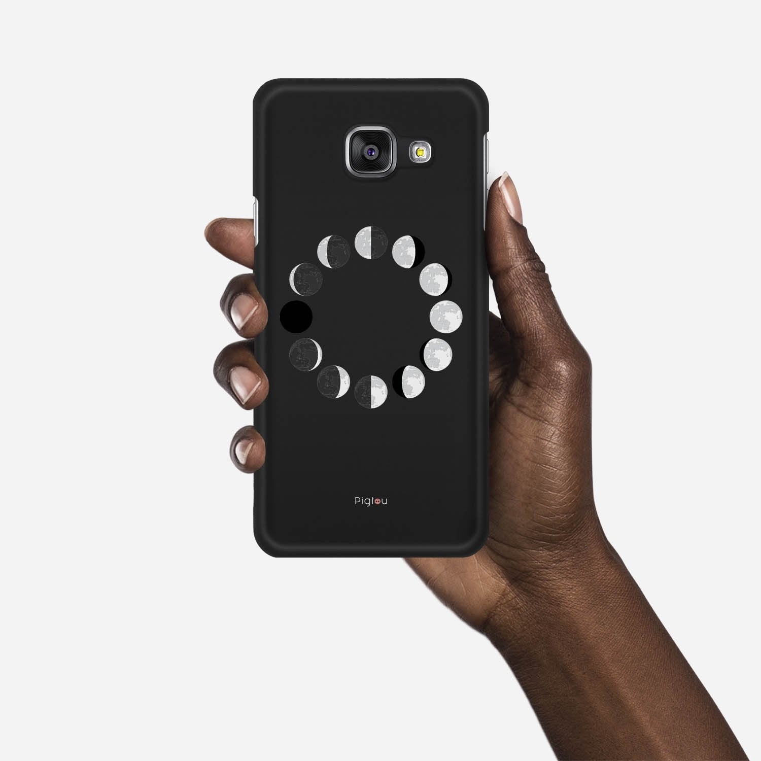 MOON PHASES Samsung Galaxy A3 (2016) case - thin fit matte black (D85)