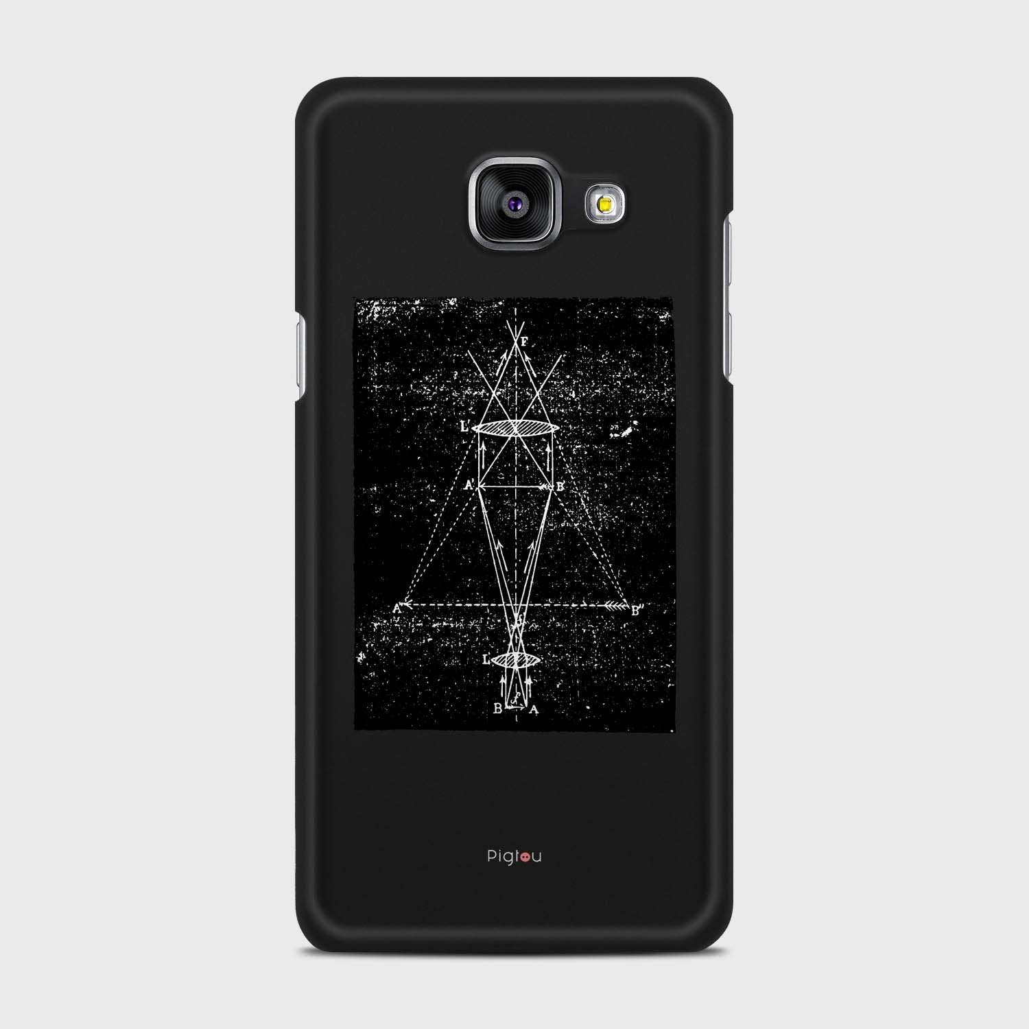 PRECISION DRAWING Samsung Galaxy A5 (2016) case - thin fit matte black (D86)