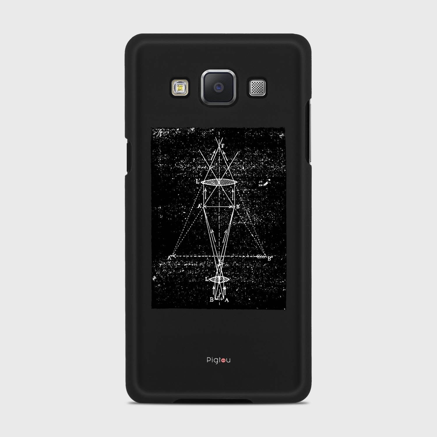 PRECISION DRAWING Samsung Galaxy A5 (2015) case - thin fit matte black (D86)