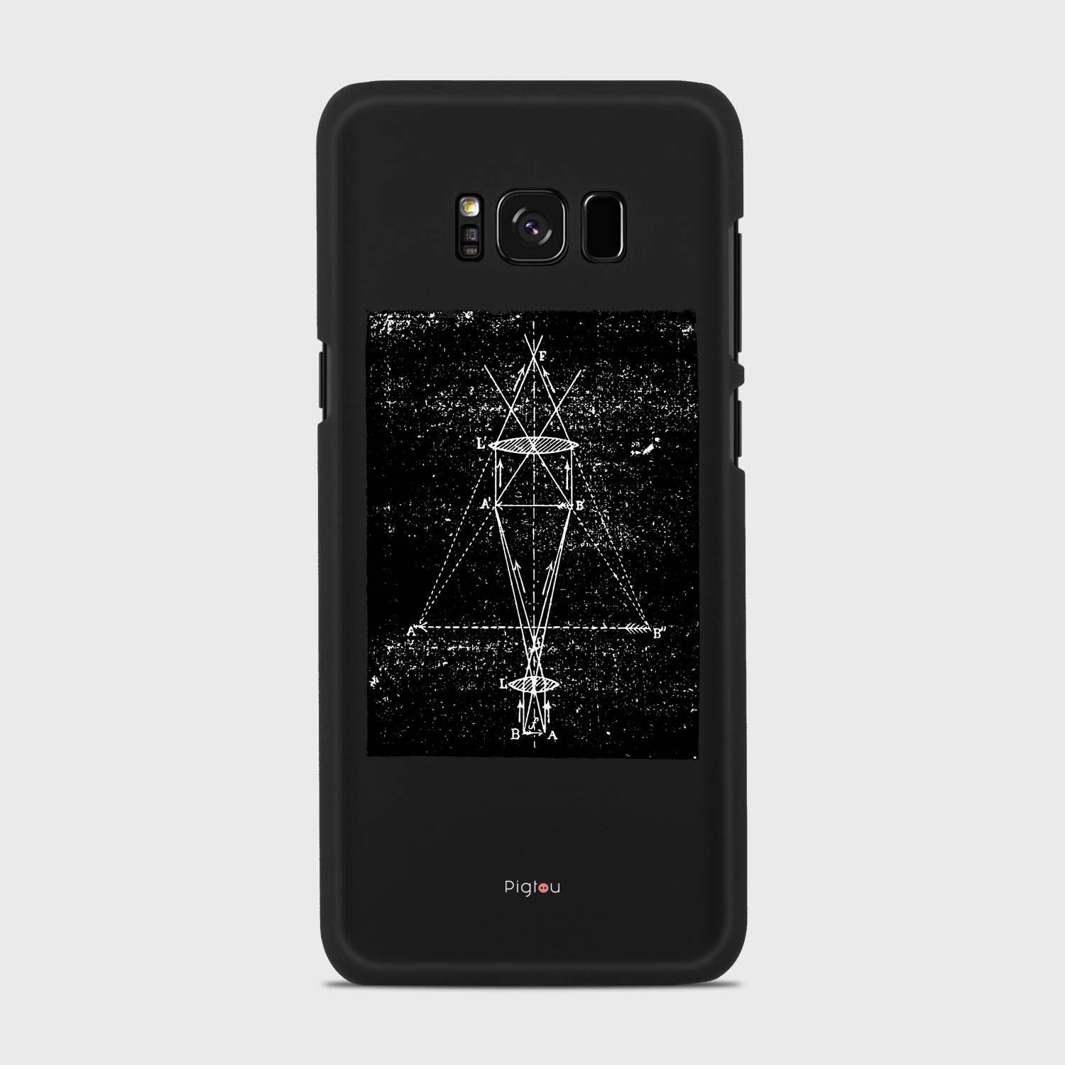 PRECISION DRAWING Samsung Galaxy S8 case - thin fit matte black (D86)