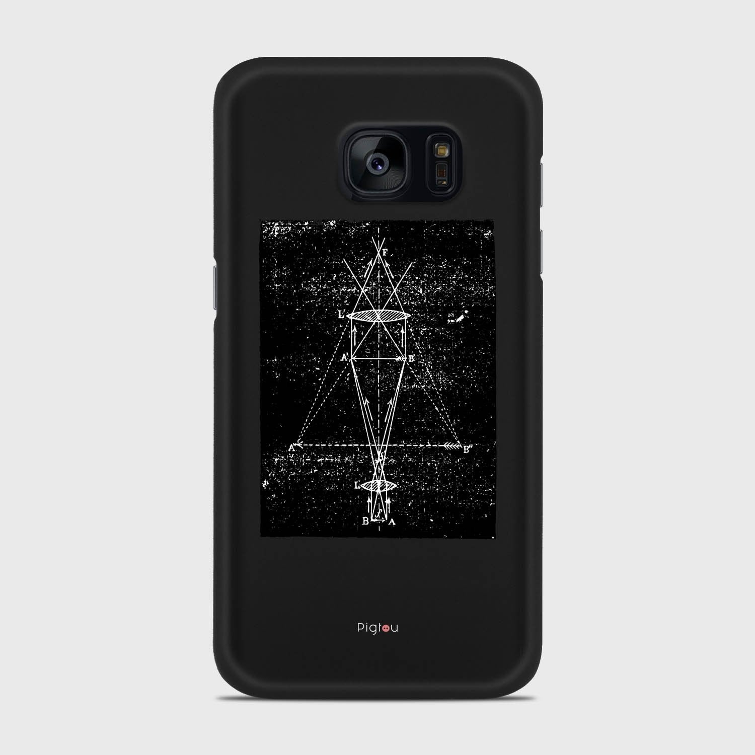 PRECISION DRAWING Samsung Galaxy S7 case - thin fit matte black (D86)