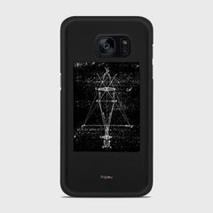 PRECISION DRAWING Samsung Galaxy S7 case - thin fit matte black (D86)