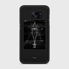 PRECISION DRAWING Samsung Galaxy S7 Edge case - thin fit matte black (D86)