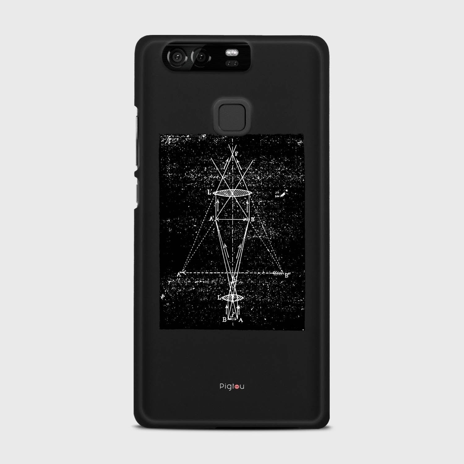 PRECISION DRAWING Huawei P9 case - thin fit matte black (D86)