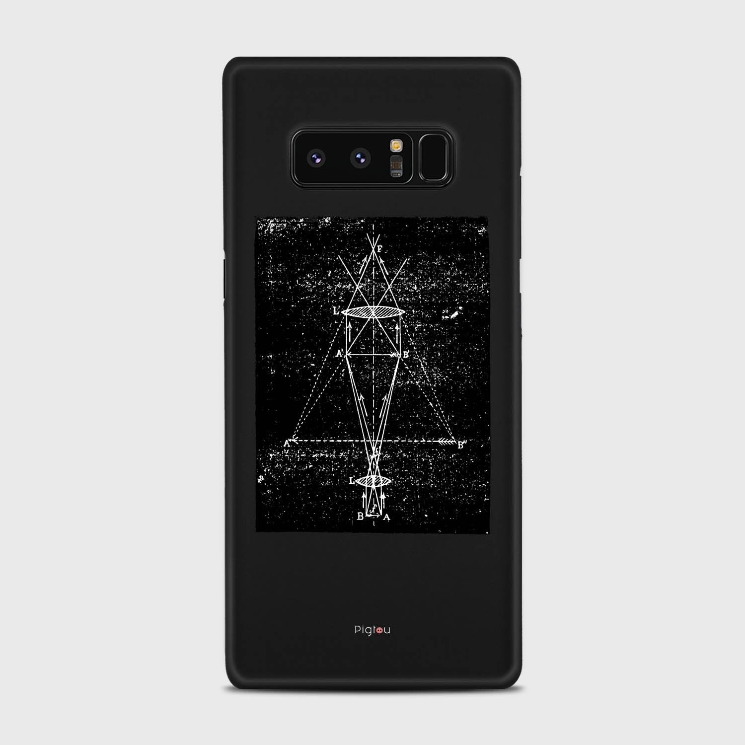 PRECISION DRAWING Samsung Galaxy Note 8 case - thin fit matte black (D86)