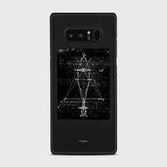 PRECISION DRAWING Samsung Galaxy Note 8 case - thin fit matte black (D86)
