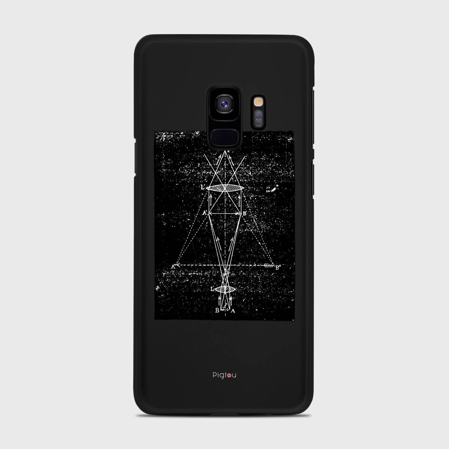 PRECISION DRAWING Samsung Galaxy S9 case - thin fit matte black (D86)