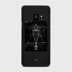 PRECISION DRAWING Samsung Galaxy S9 case - thin fit matte black (D86)
