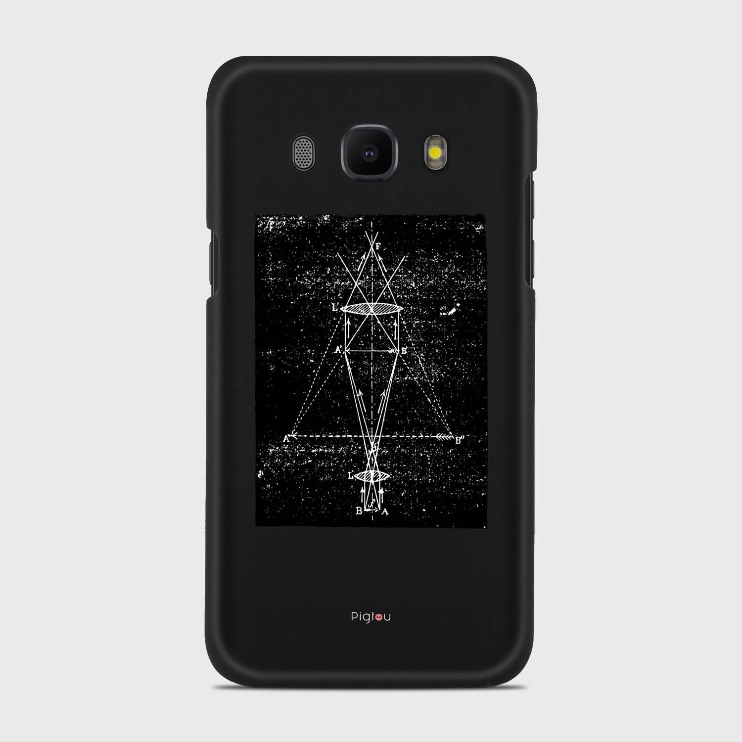 PRECISION DRAWING Samsung Galaxy J5 (2016) case - thin fit matte black (D86)