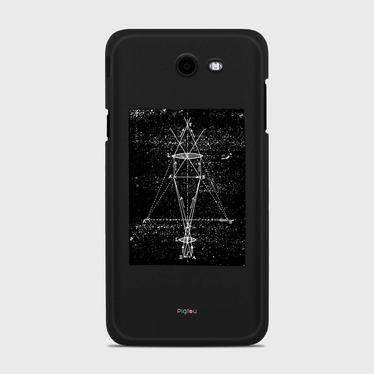 PRECISION DRAWING Samsung Galaxy J7 (2017) Verizon case - thin fit matte black (D86)