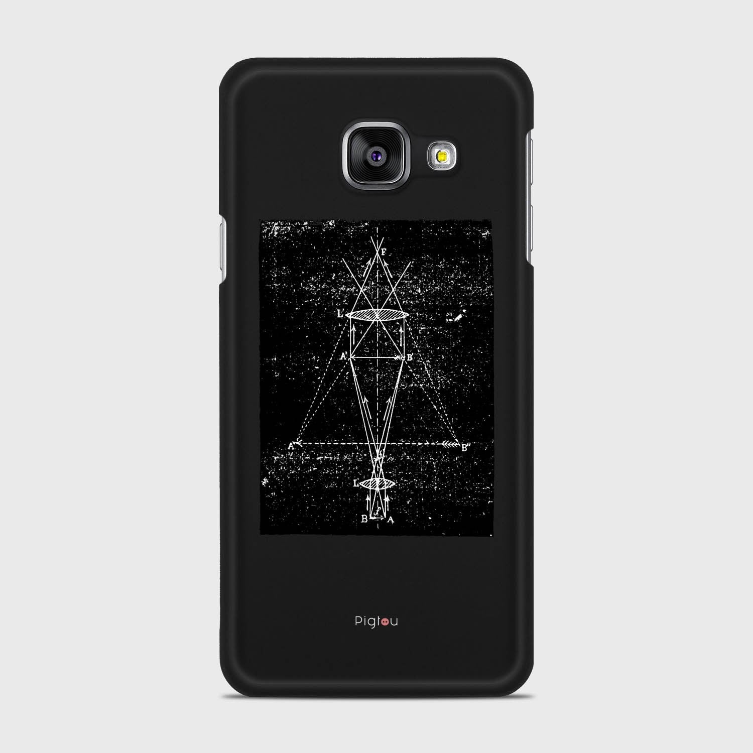 PRECISION DRAWING Samsung Galaxy A3 (2016) case - thin fit matte black (D86)