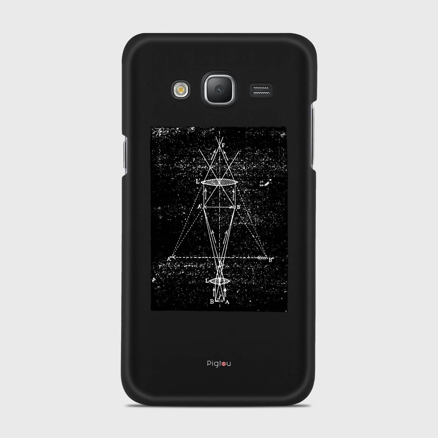 PRECISION DRAWING Samsung Galaxy J5 (2015) case - thin fit matte black (D86)