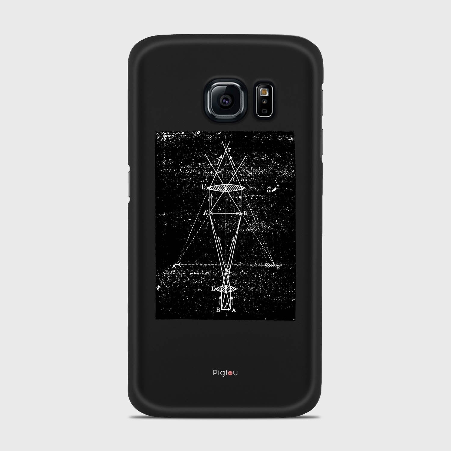 PRECISION DRAWING Samsung Galaxy S6 Edge case - thin fit matte black (D86)