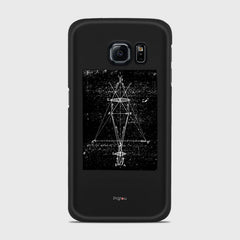 PRECISION DRAWING Samsung Galaxy S6 Edge case - thin fit matte black (D86)