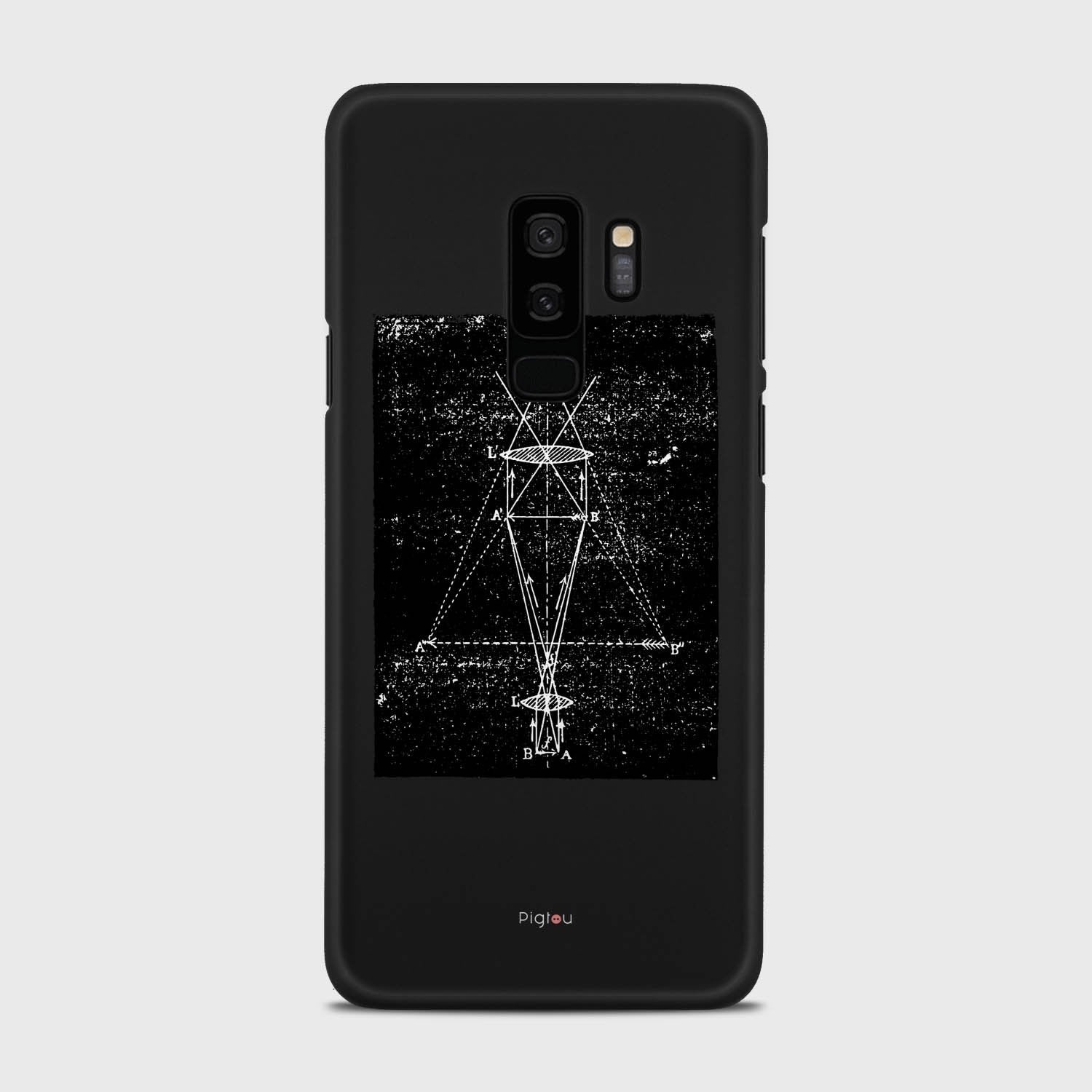 PRECISION DRAWING Samsung Galaxy S9 Plus case - thin fit matte black (D86)