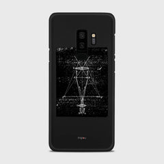 PRECISION DRAWING Samsung Galaxy S9 Plus case - thin fit matte black (D86)