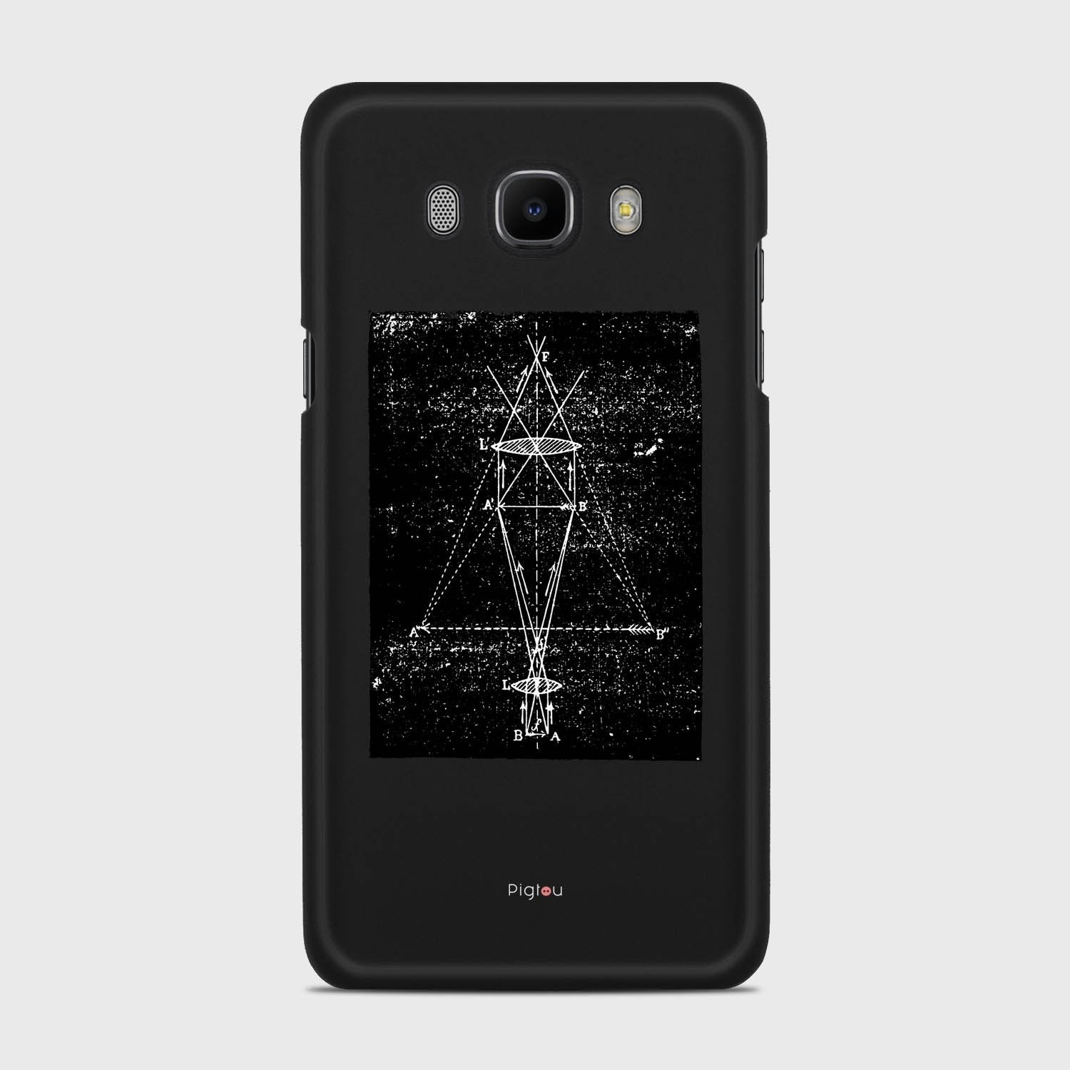 PRECISION DRAWING Samsung Galaxy J7 (2016) case - thin fit matte black (D86)