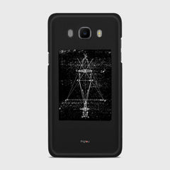 PRECISION DRAWING Samsung Galaxy J7 (2016) case - thin fit matte black (D86)