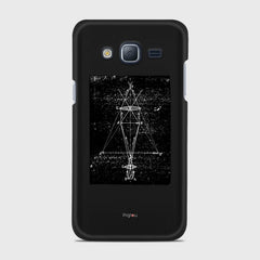 PRECISION DRAWING Samsung Galaxy J3 (2016) case - thin fit matte black (D86)