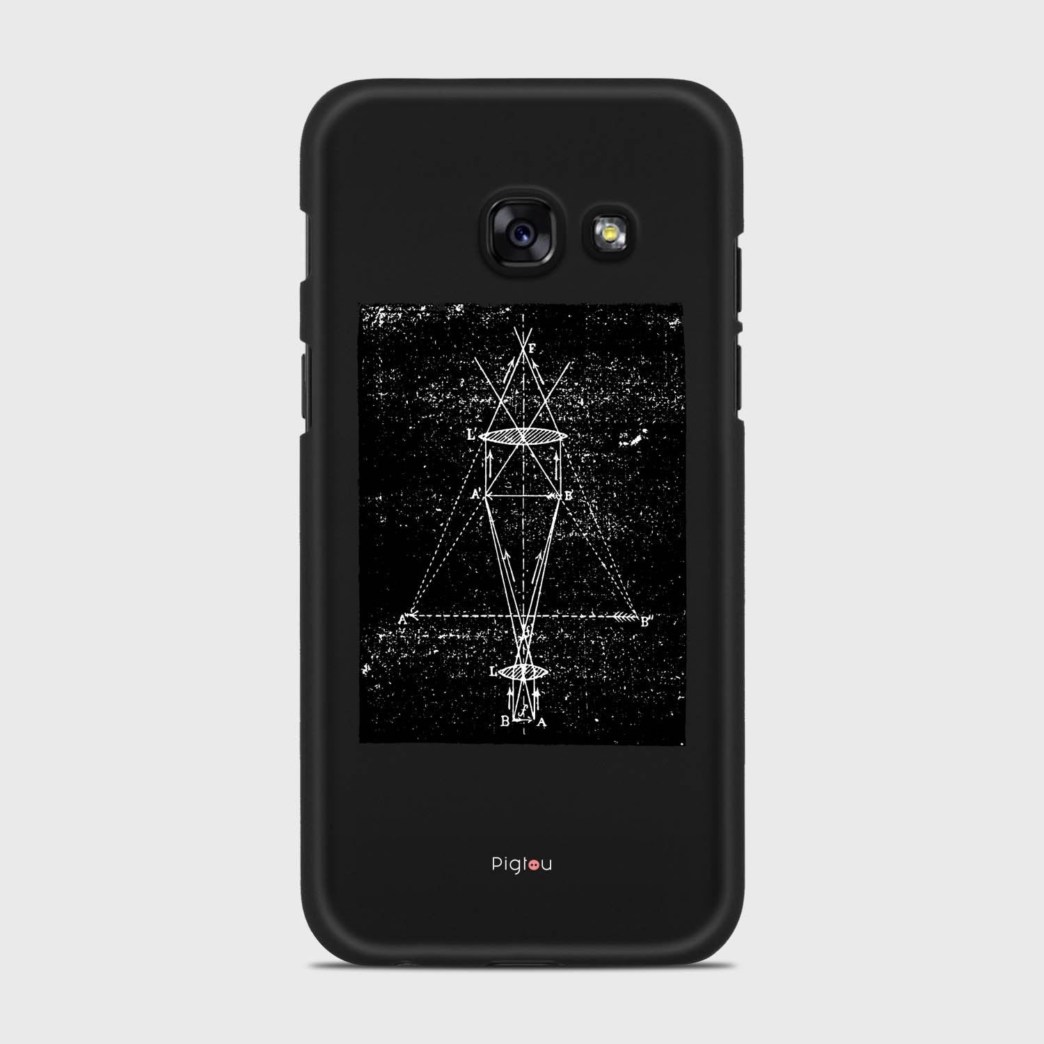 PRECISION DRAWING Samsung Galaxy A3 (2017) case - thin fit matte black (D86)