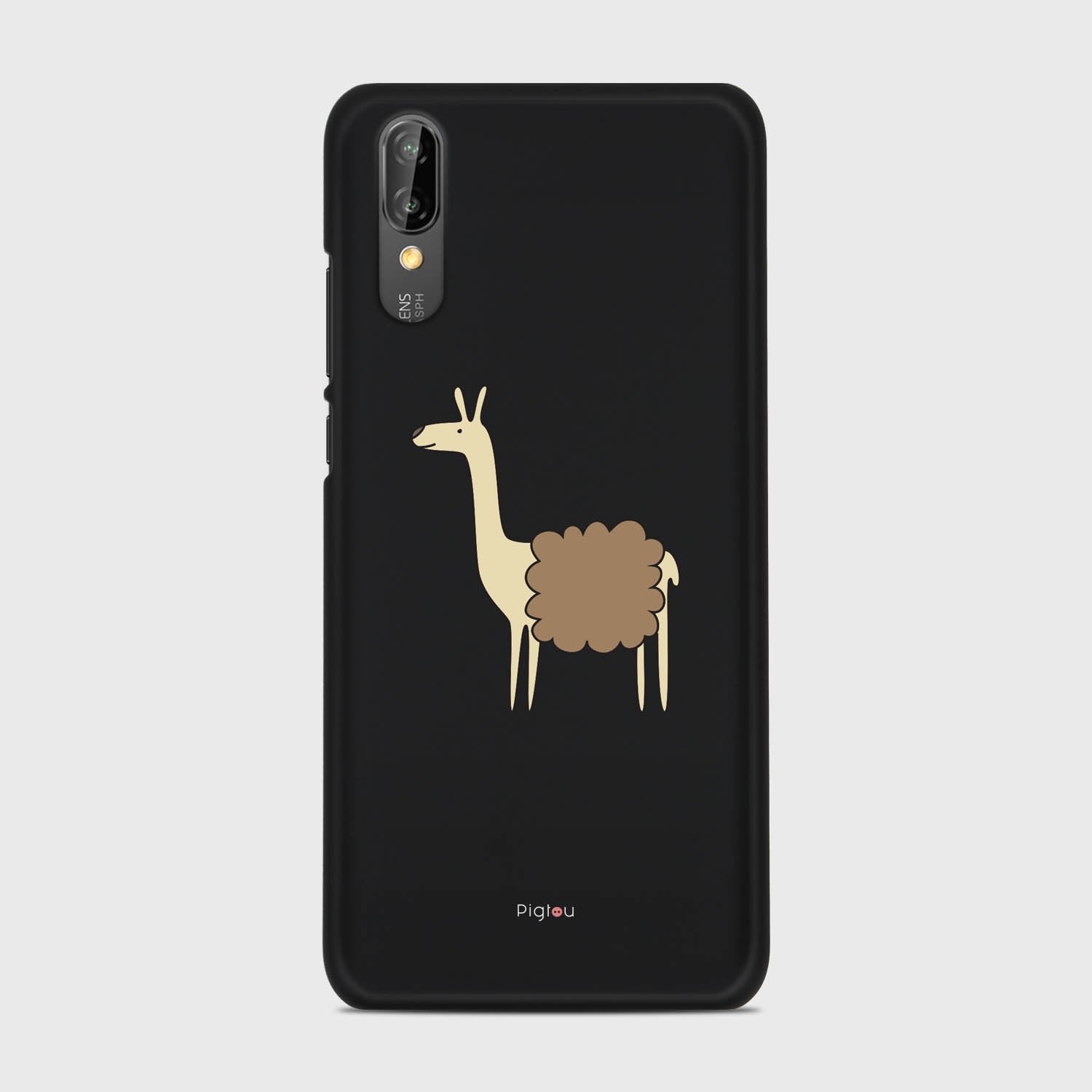 LLAMA Huawei P20 case - thin fit matte black (D87)