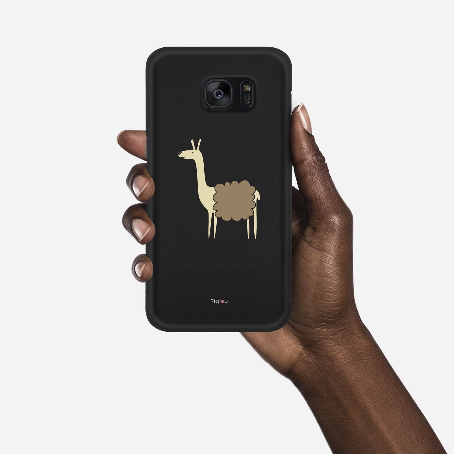 LLAMA Samsung Galaxy S7 Edge case - thin fit matte black (D87)