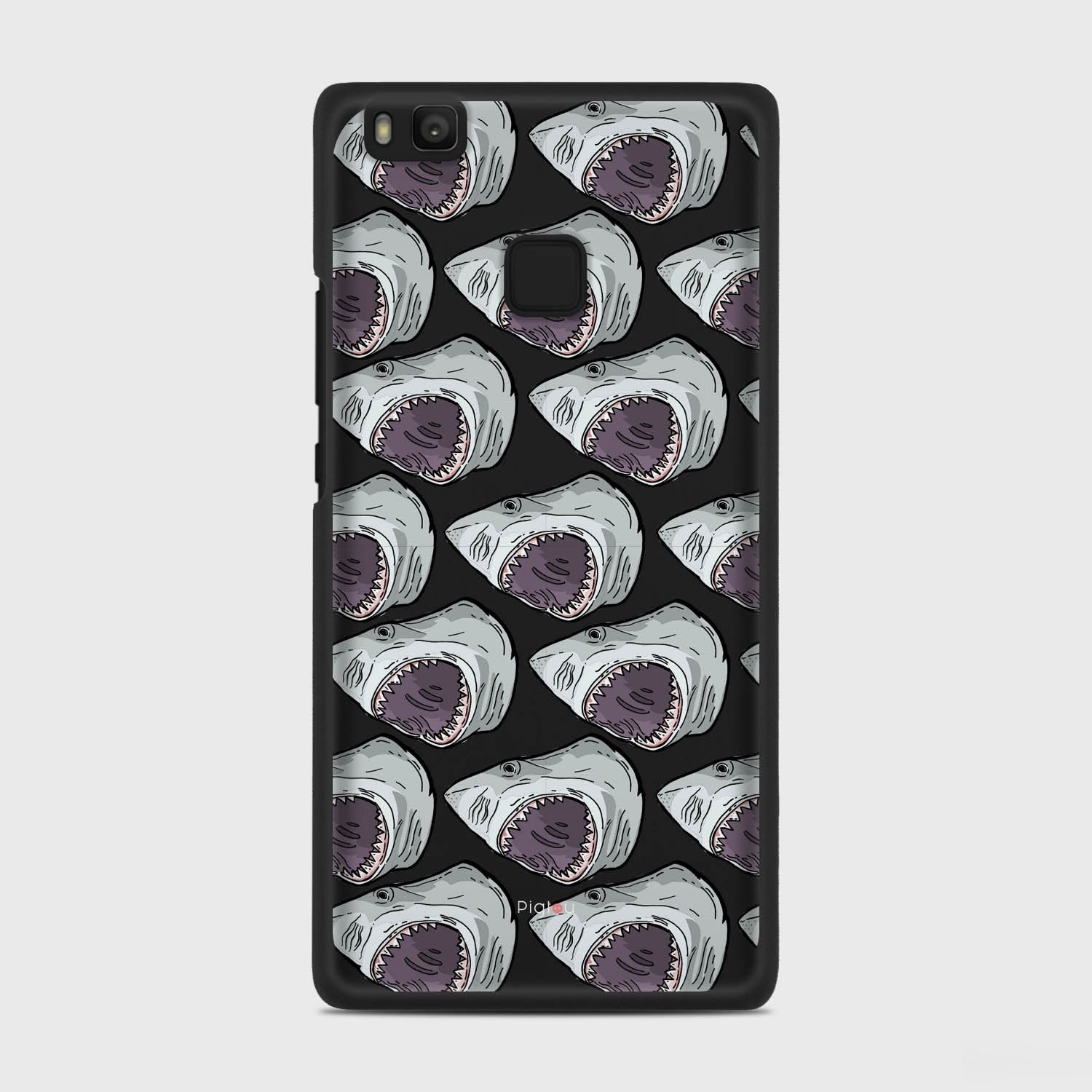 SHARK ATTACK Huawei P9 Lite case - thin fit matte black (D88)