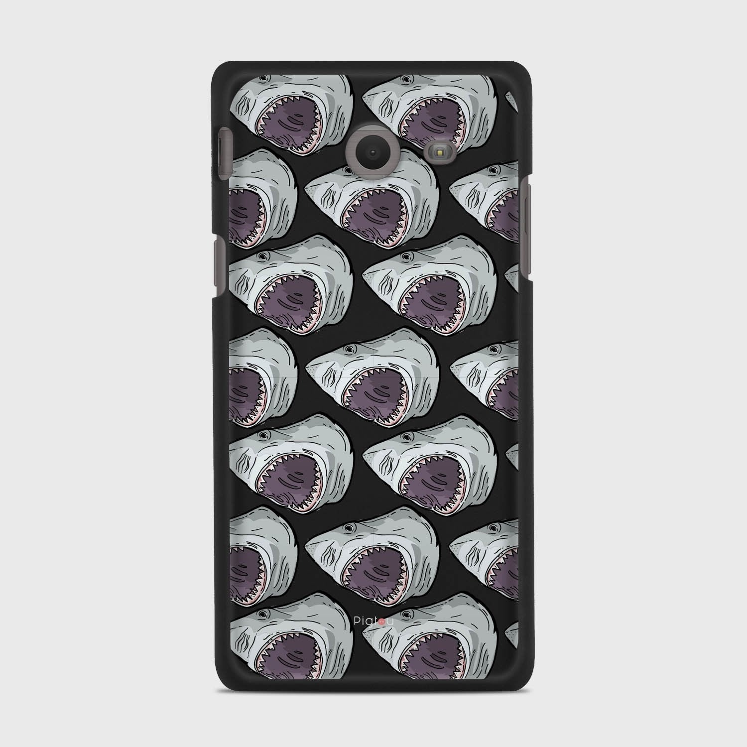 SHARK ATTACK Samsung Galaxy J5 (2017) Verizon case - thin fit matte black (D88)