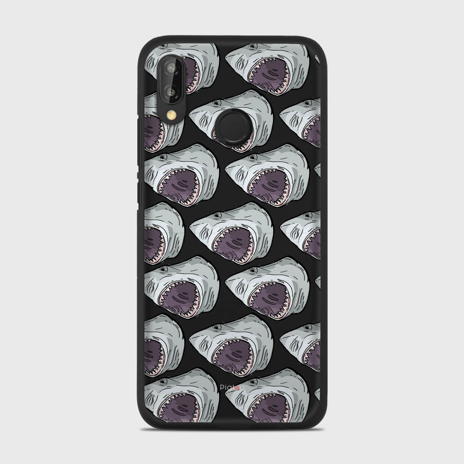 SHARK ATTACK Huawei P20 Lite case - thin fit matte black (D88)