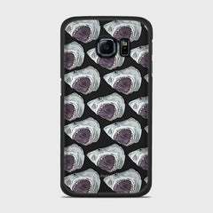 SHARK ATTACK Samsung Galaxy S6 Edge case - thin fit matte black (D88)