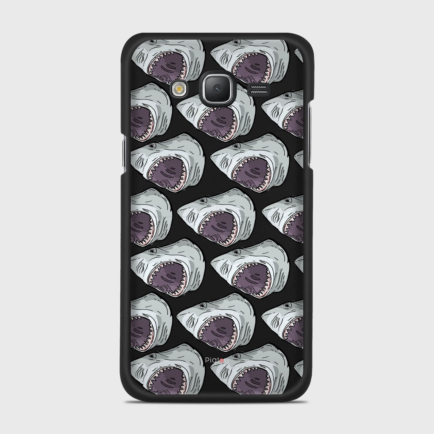 SHARK ATTACK Samsung Galaxy J5 (2015) case - thin fit matte black (D88)