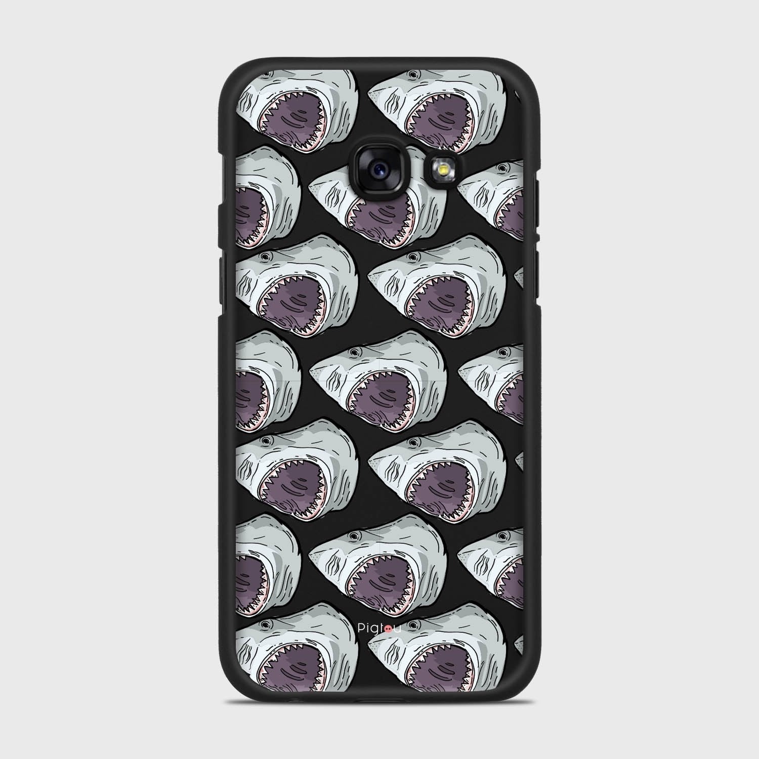 SHARK ATTACK Samsung Galaxy A3 (2017) case - thin fit matte black (D88)